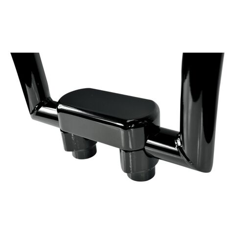 Drag Specialties 1 1/2" Handlebar Risers And Top Clamp For Harley 1.5" / Black [Open Box]