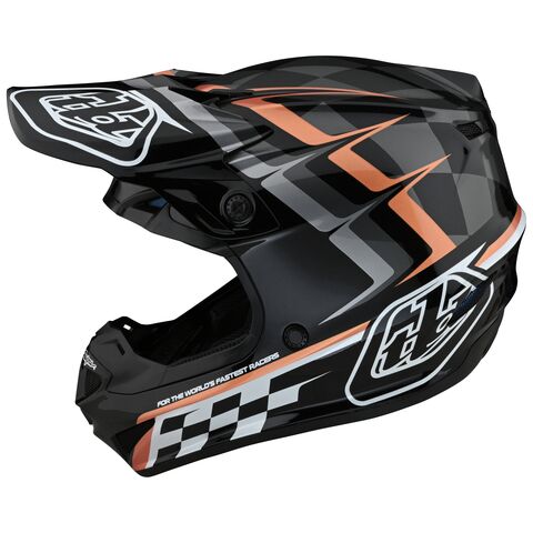 Troy Lee SE4 Polyacrylite Warped Helmet Black/Copper / LG [Blemished - Very Good]