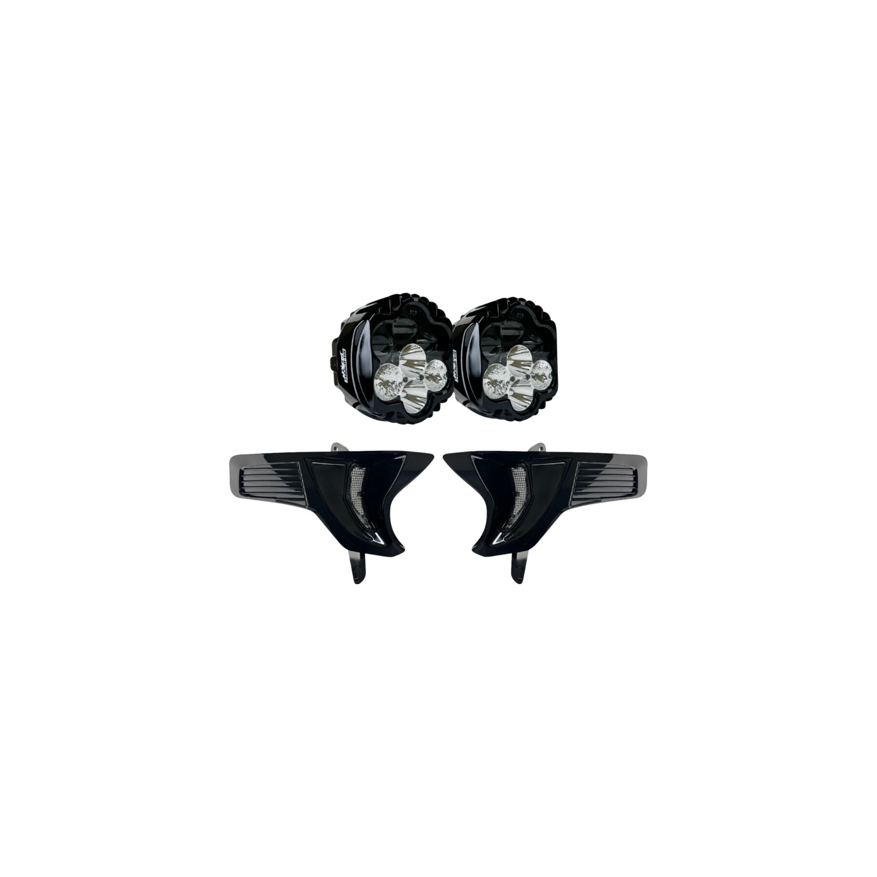 Custom Dynamics Shark Demon 2 Headlight Light With Speed Plates For Ha