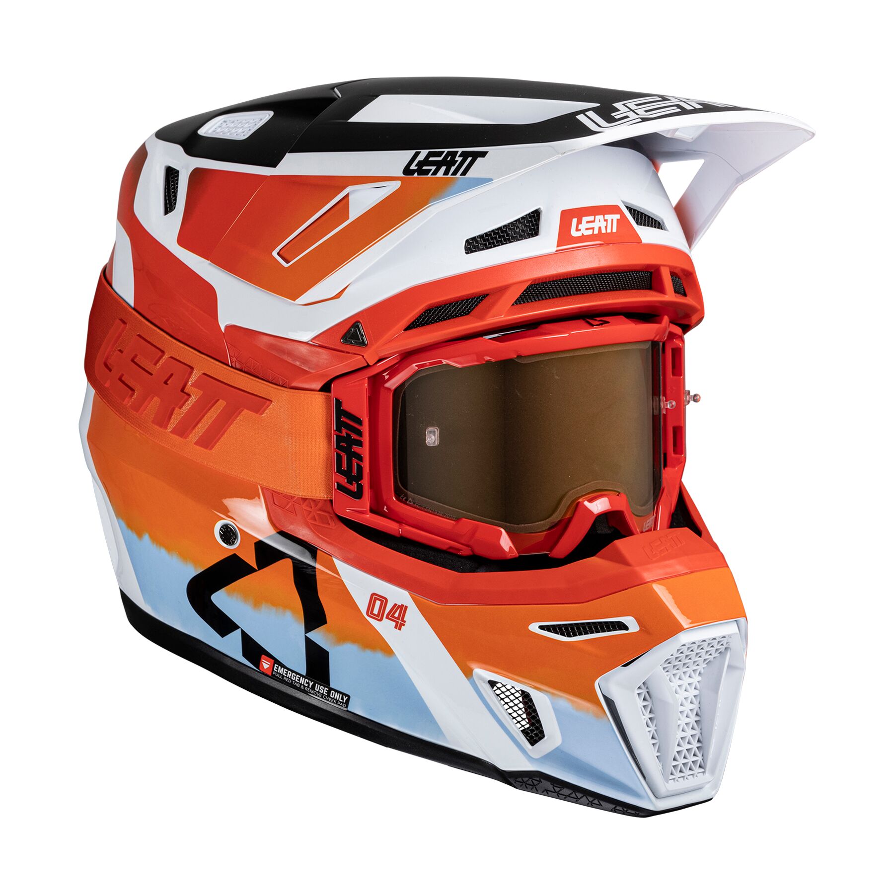 Leatt Moto 8.5 V25 Helmet w/ Velocity 5.5 Goggles