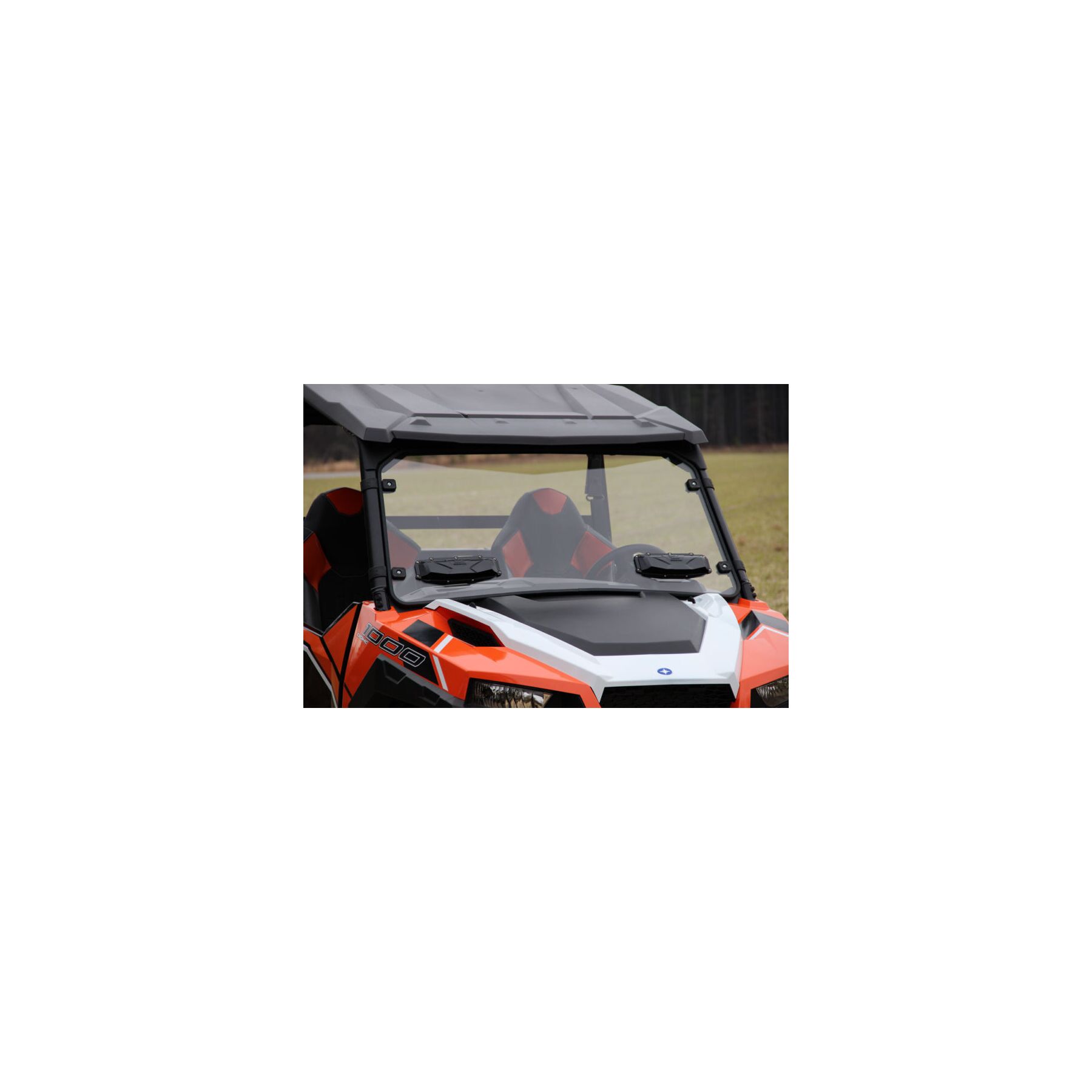 Seizmik Versa Vent Hard Coated Polycarbonate Windshield Polaris Genera
