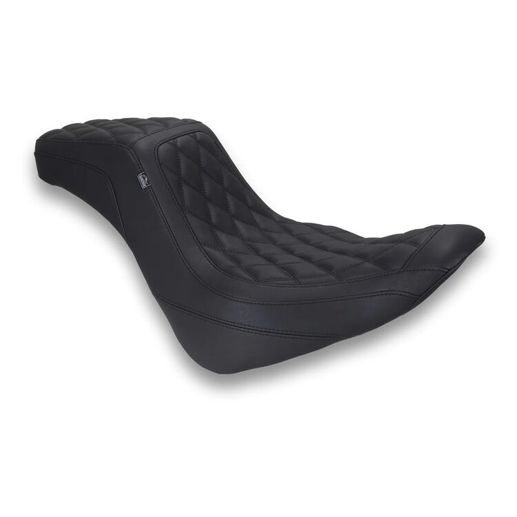 Mustang Squareback Double-Diamond Stitch Seat For Harley FXLR/S / FLSB 2018-2025