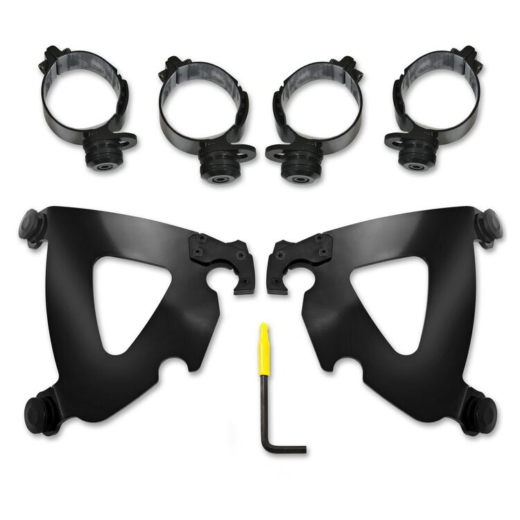 Memphis Shades Road Warrior Trigger Lock Mount Kit For Harley FLSB / FXLRS 2018-2025 Black [Open Box]