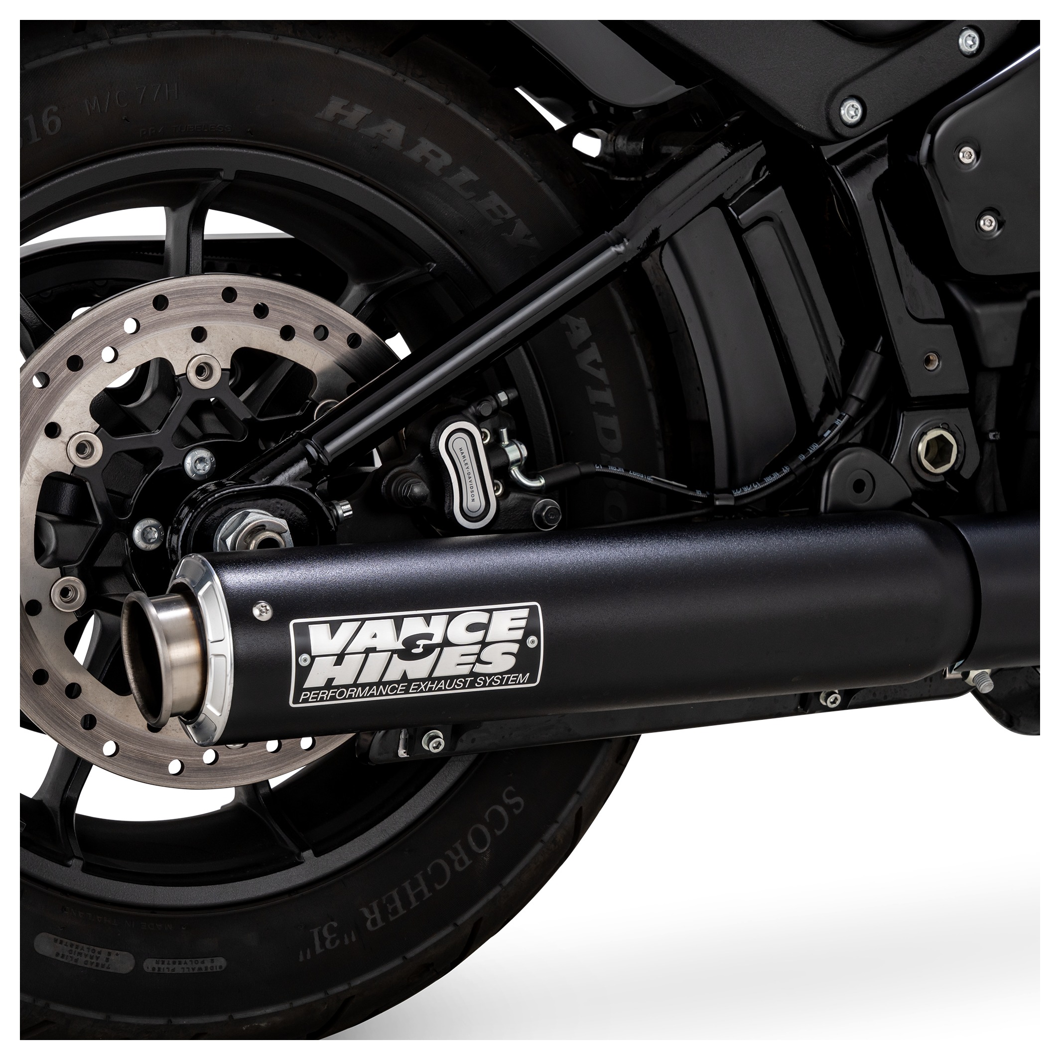 Vance & Hines Supersport Slip-On Muffler For Harley Softail