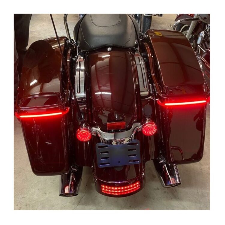 Custom Dynamics Low Profile Sequential Bagz Saddle Bag Lights For Harley Touring 2014-2025 Standard T... [Open Box]