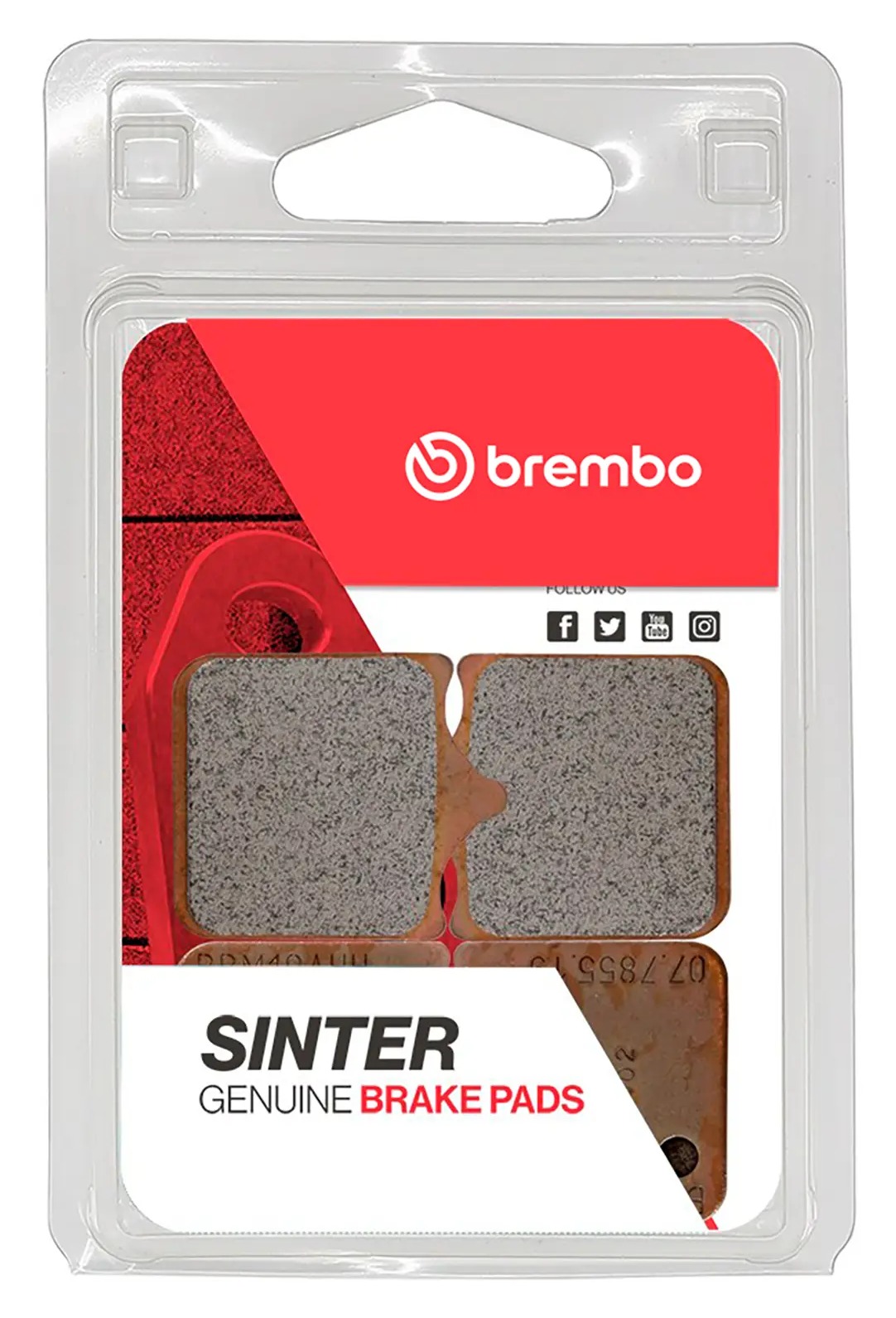 Brembo Genuine Sinter Front Brake Pads 07BB3396 - RevZilla