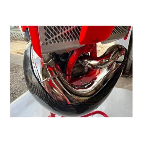 P3 Carbon Fiber MAXCoverage Pipe Guard Beta 250 / 300 Xtrainer 2023-2025 Carbon Fiber / FMF Gnarly [Open Box]