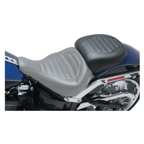 Mustang Standard Touring Tuck & Roll Passenger Seat For Harley Softail Fat Boy 2018-2026 Tuck & Roll / Standard ... [Previously Installed]