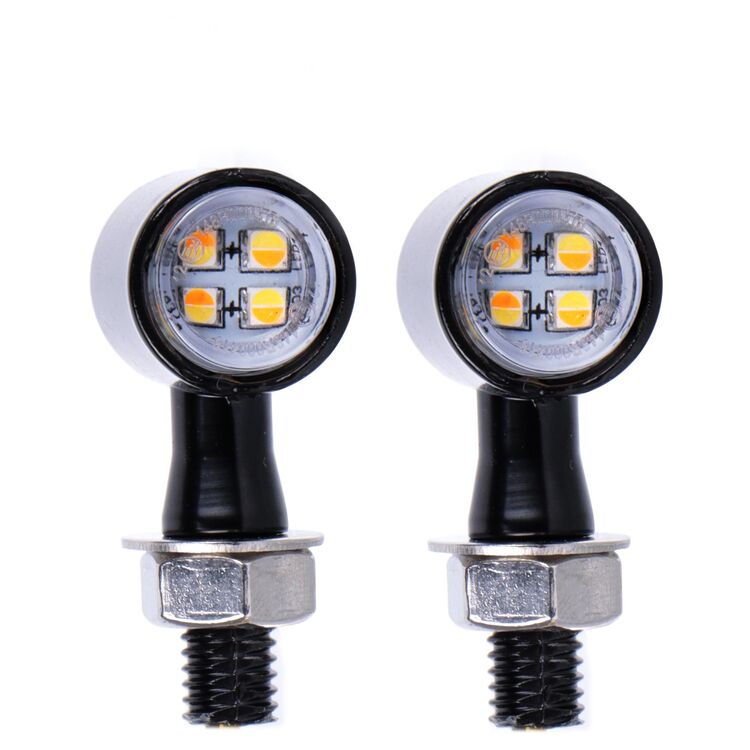 Milwaukee Twins LED Amber / White Turn Signal Set