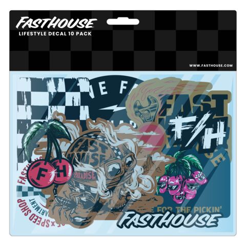Fasthouse Holiday Lifestyle Decal 10 Pack