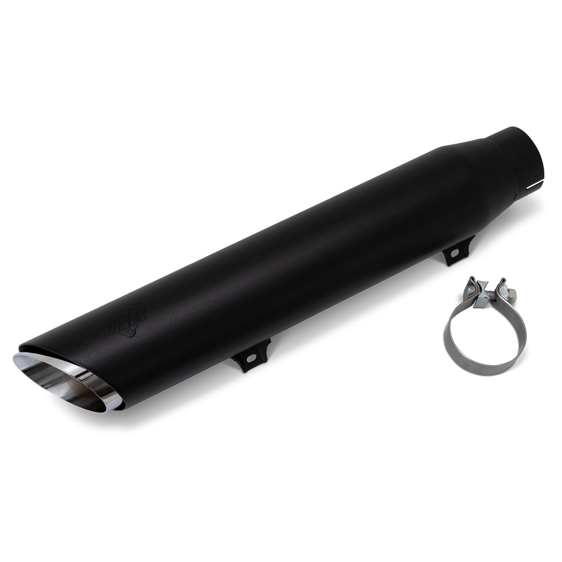 Vance & Hines 4 Round Twin Slash Slip-On Muffler For Harley Softail 20