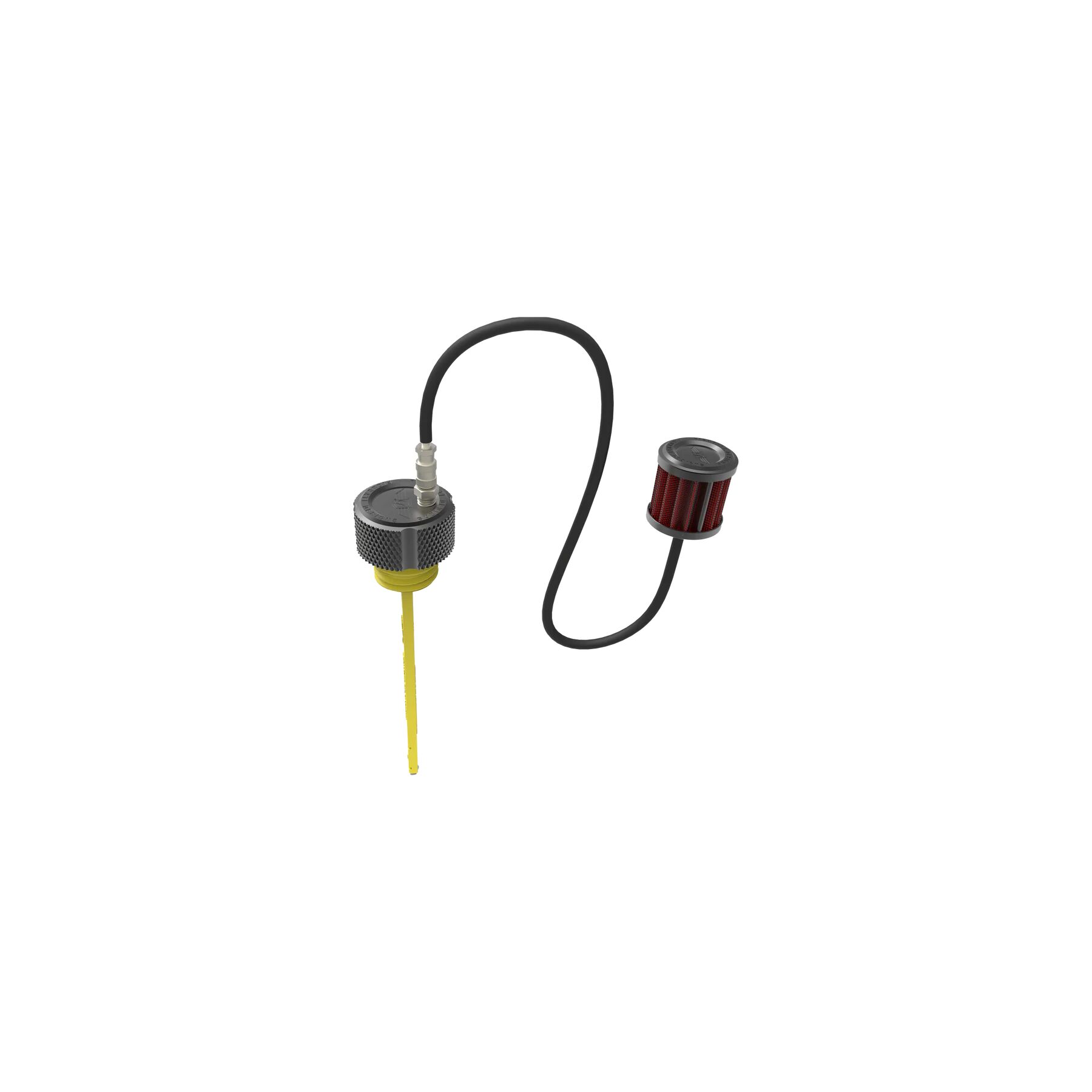 Figurati Designs Performance Knurled Vented Oil Dipstick For Harley To