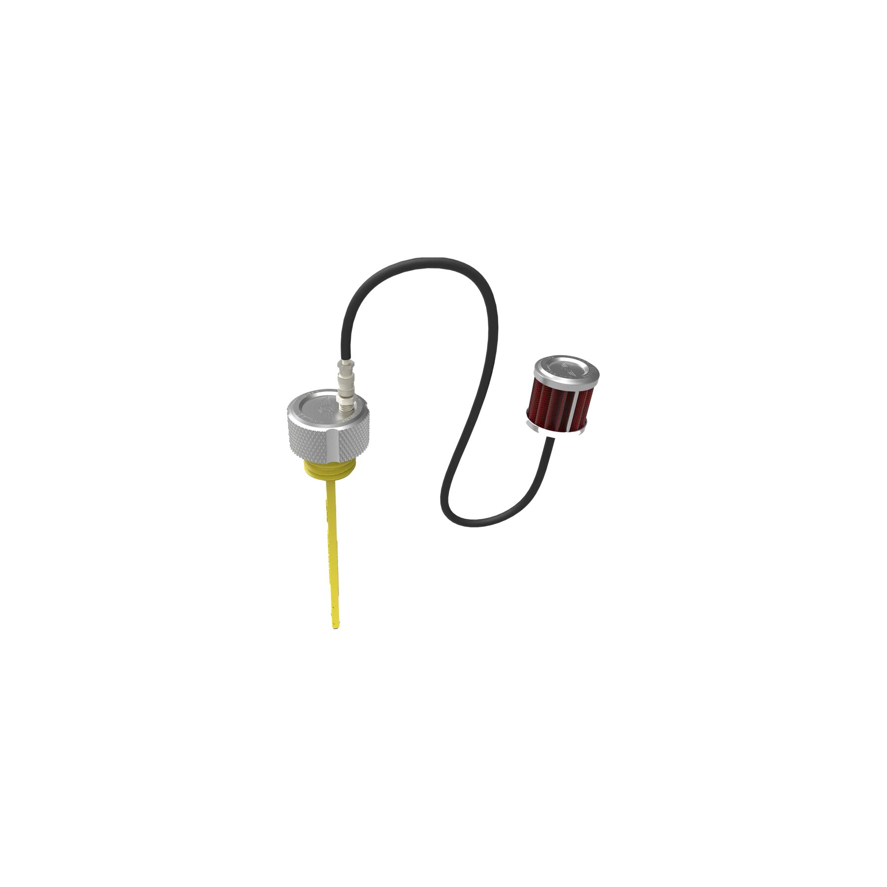 Figurati Designs Performance Knurled Vented Oil Dipstick For Harley To