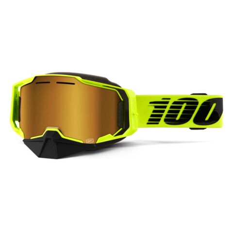 100% Armega Snowmobile Goggles - Mirrored Lens