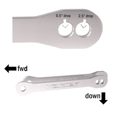 Vortex Lowering Link Kawasaki ZX6R / ZX636 2007-2025 Silver [Previously Installed]
