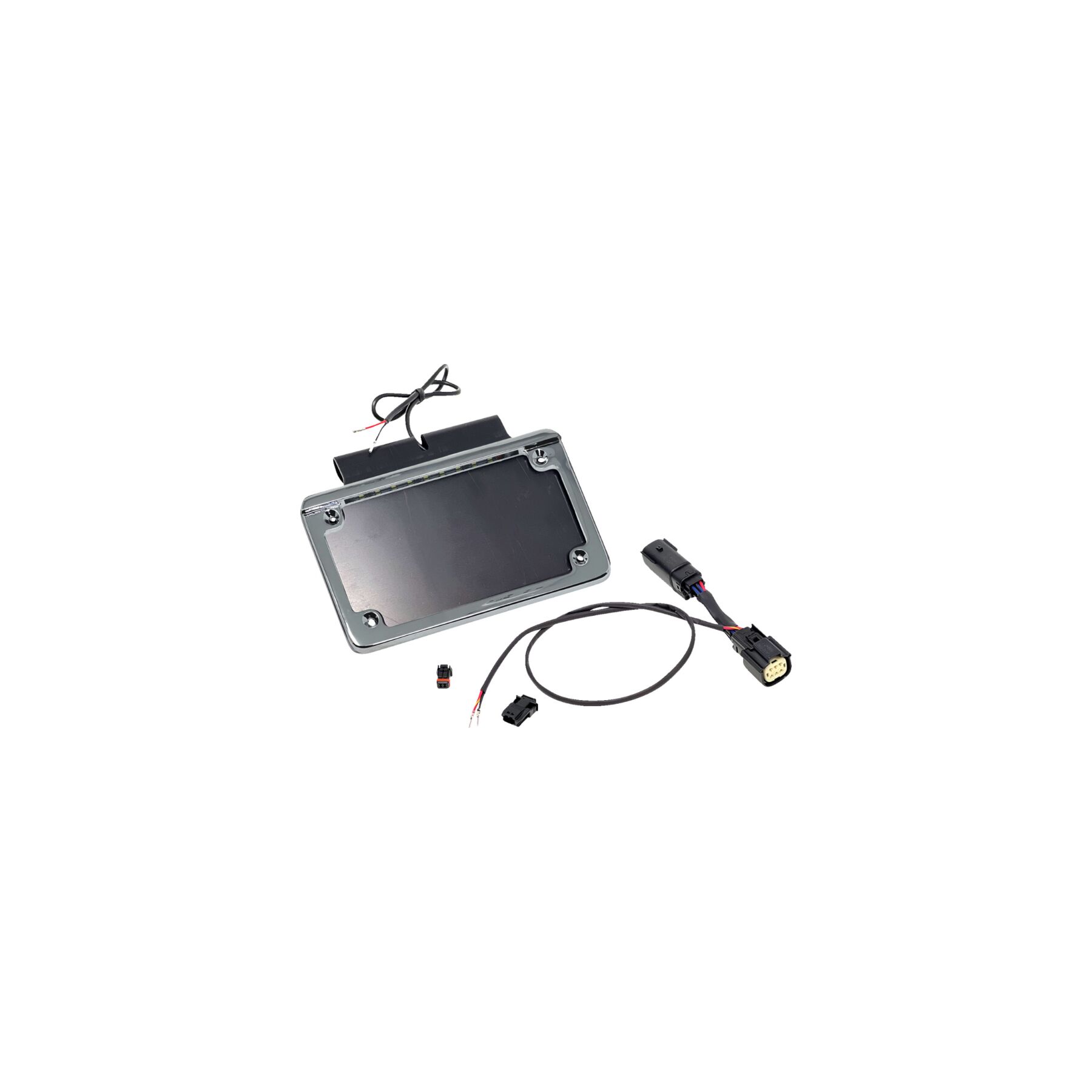 Namz Saddlebag Tag Holder With Illuminated License Plate Frame For Har