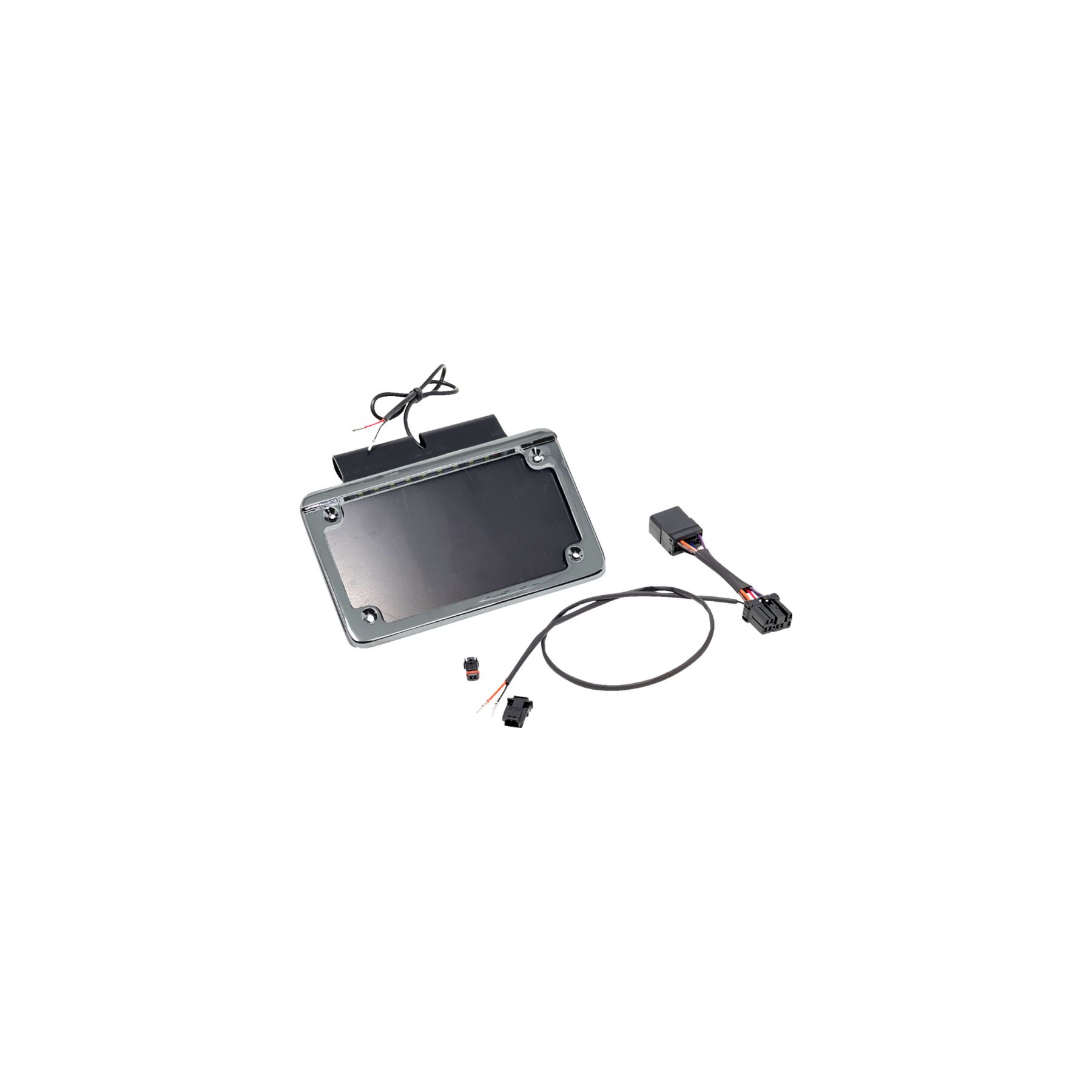 Namz Saddlebag Tag Holder With Illuminated License Plate Frame For Har