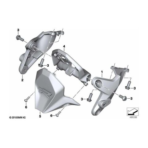BMW Instrument Cover R1250R 2019-2024 Black [Open Box]