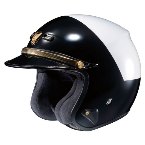 Shoei RJ Platinum-LE Hi-Rise Helmet Black/White / XL [Blemished - Good]