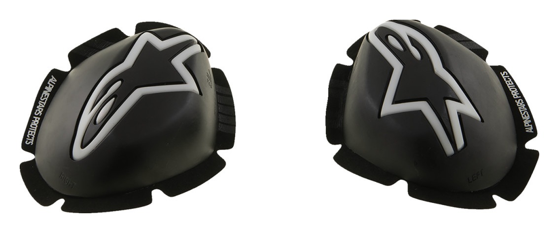 Sliders de genou moto blancs Alpinestars GP TECH Vente en Ligne