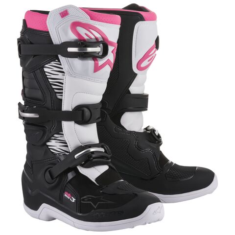 Alpinestars Stella Tech 3 Boots Black/White/Pink / 9 [Open Box]