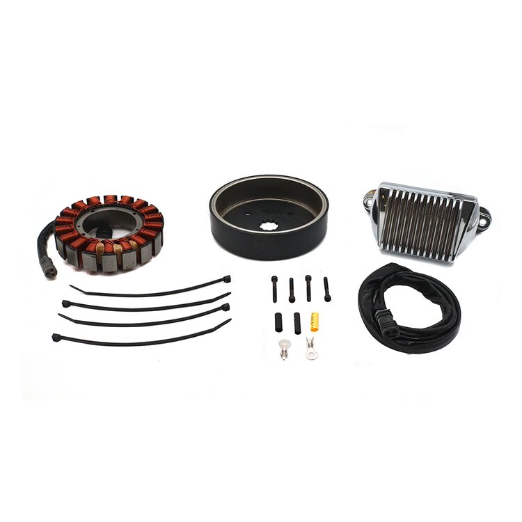 V-Twin Mfg. 50 Amp Alternator Charging System Kit For Harley FLT / FXR 1989-1998