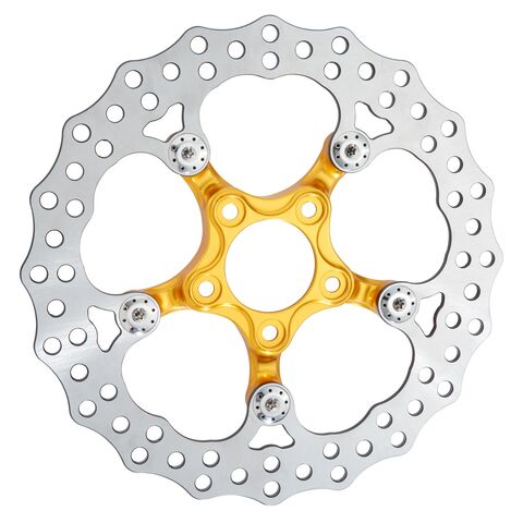 Arlen Ness 11.8" Spider Brake Rotor For Harley Touring With Arlen Ness Wheels 2008-2025 Front / Gold [Open Box]