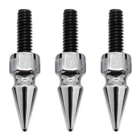 HogWorkz Spiked Windshield Bolts For Harley Touring 1996-2013 Spiked / Chrome [Previously Installed]