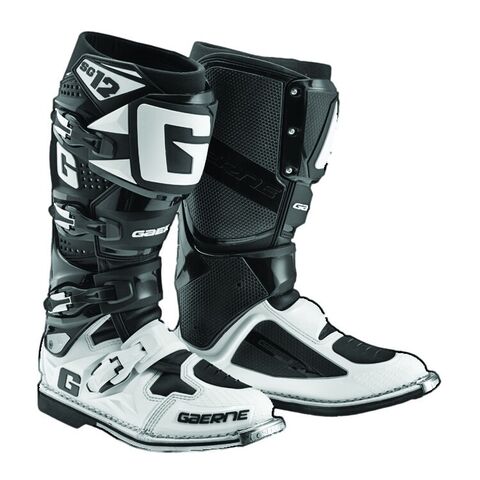 Gaerne SG-12 Boots Black/White / 8 [Blemished - Very Good]