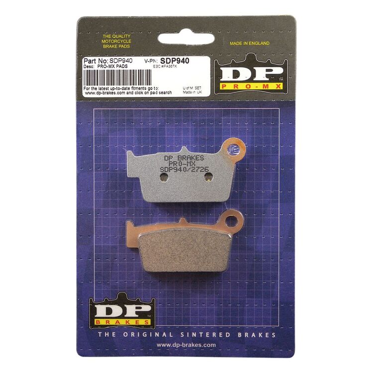 DP Brakes Pro MX Rear Brake Pads KTM / Husqvarna / Husaberg / Yamaha / BMW / Gas Gas Rear [Open Box]
