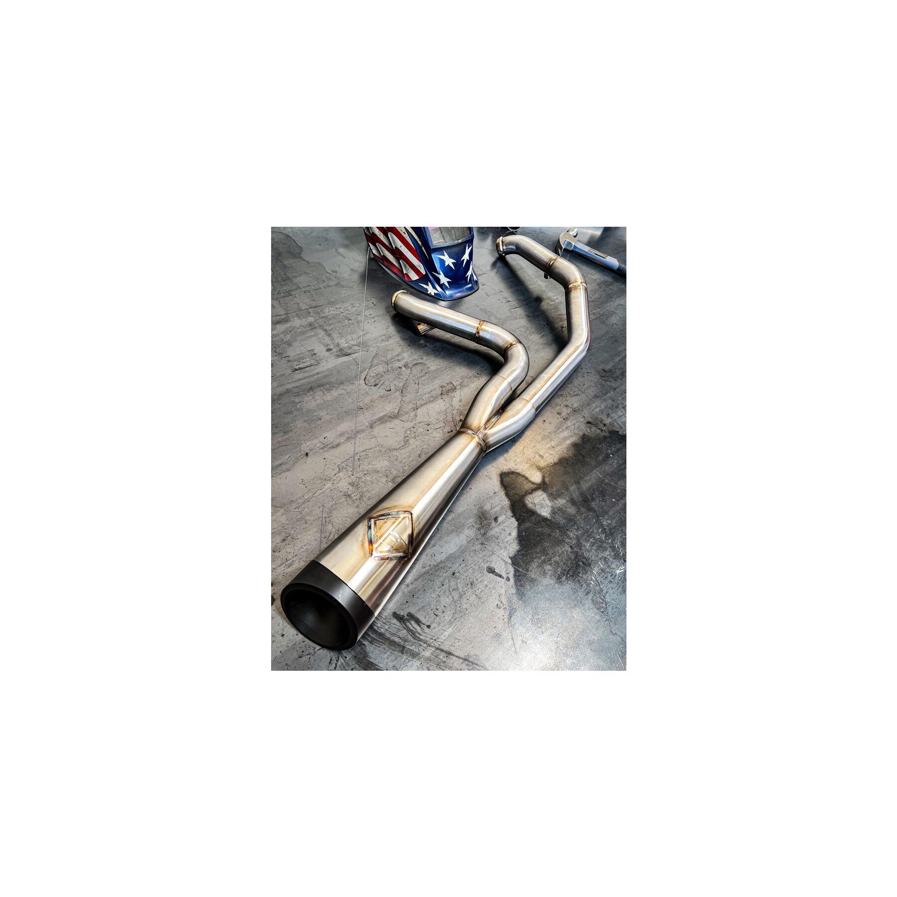 SP Concepts Cut Back 2-Into-1 Exhaust For Harley Sportster 2004-2013