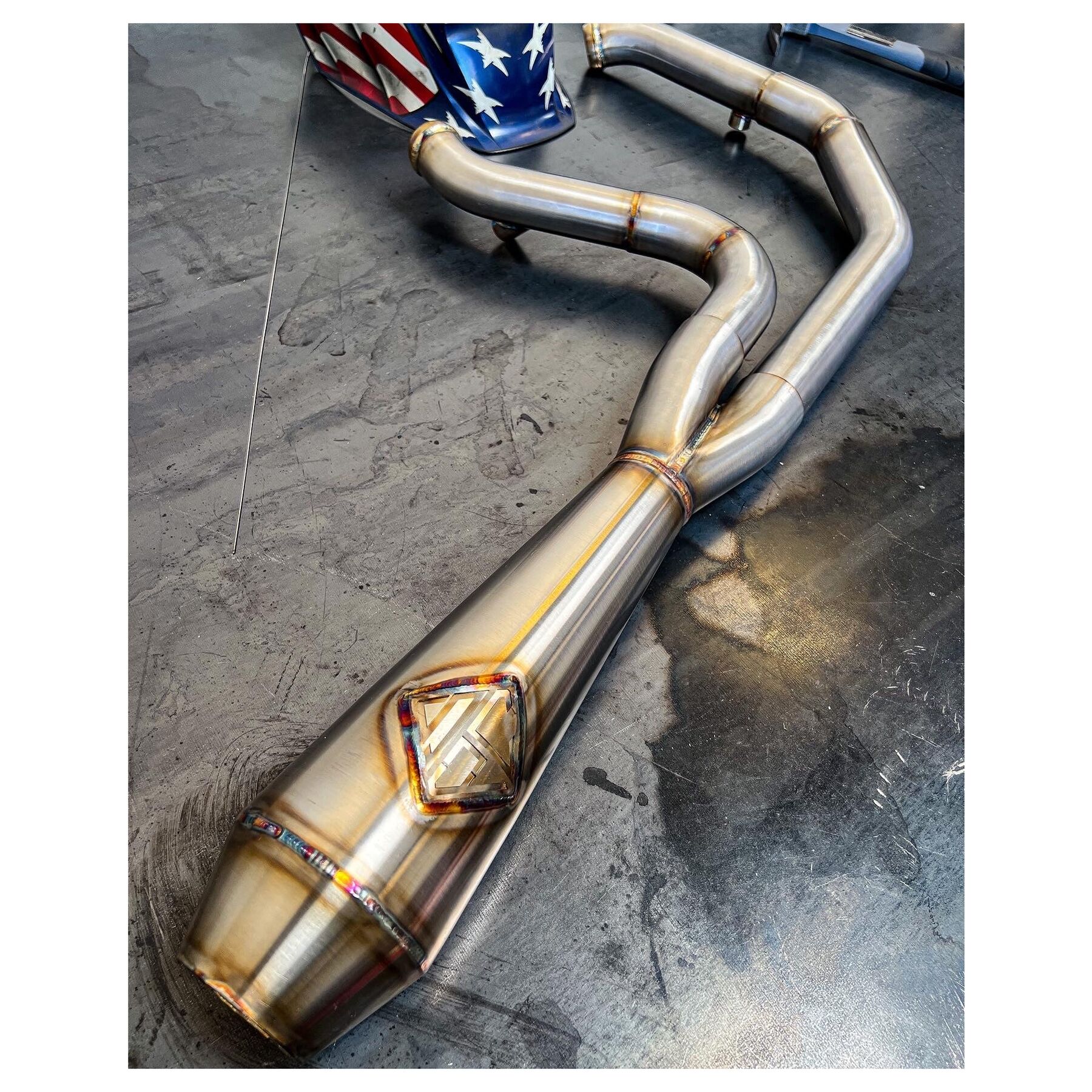 SP Concepts Big Bore 2-Into-1 Exhaust For Harley FXR 1987-1994