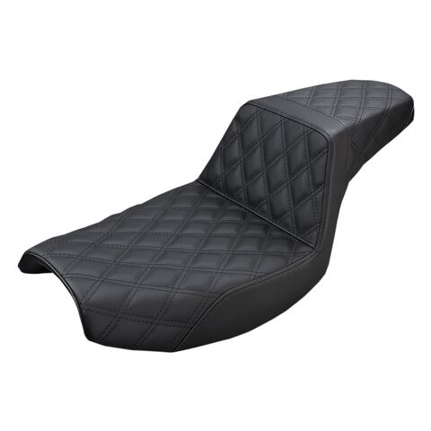 Saddlemen Step-Up LS Lattice Stitch Seat For Harley FXR 1982-2000 Black / Full Lattice Stitch LS [Open Box]