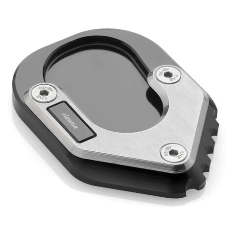 Rizoma Kick Stand Base Extension BMW R1200GS Adventure 2017-2018 Silver/Black [Open Box]