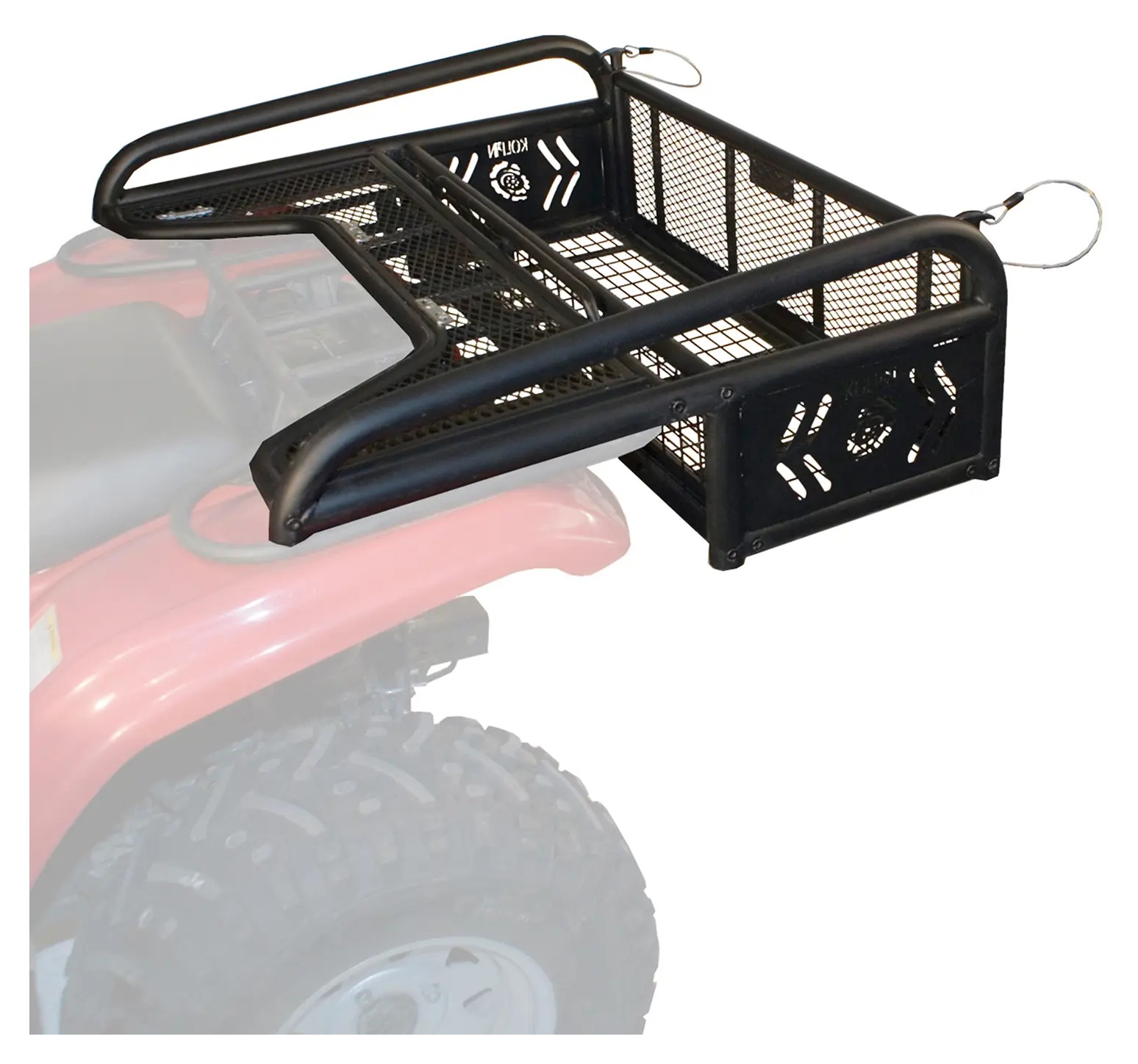 Kolpin Outdoors ATV Rear Drop Basket Rack with Tailgate - RevZilla