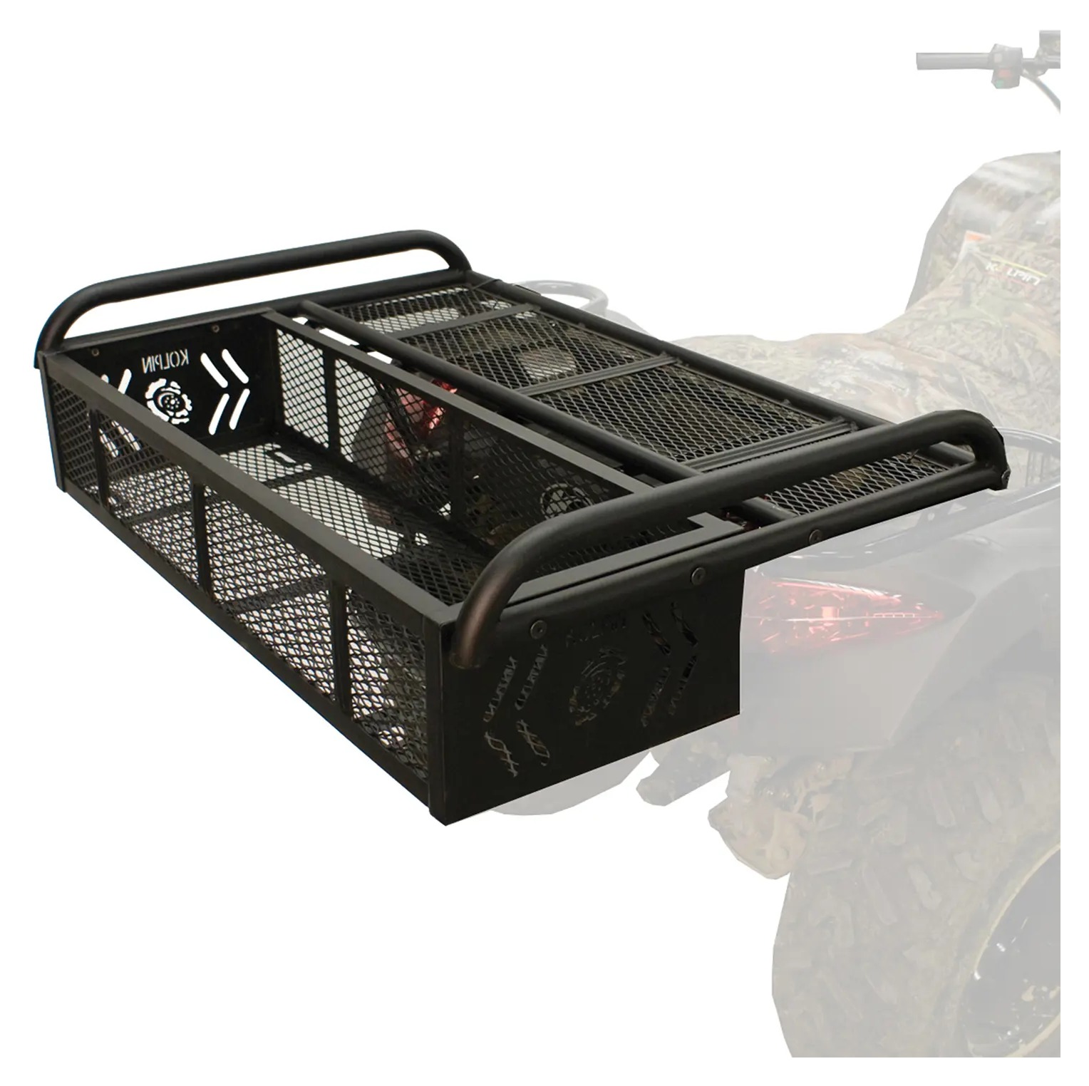 Kolpin Outdoors ATV Rear Convertible Drop Basket Rack - RevZilla