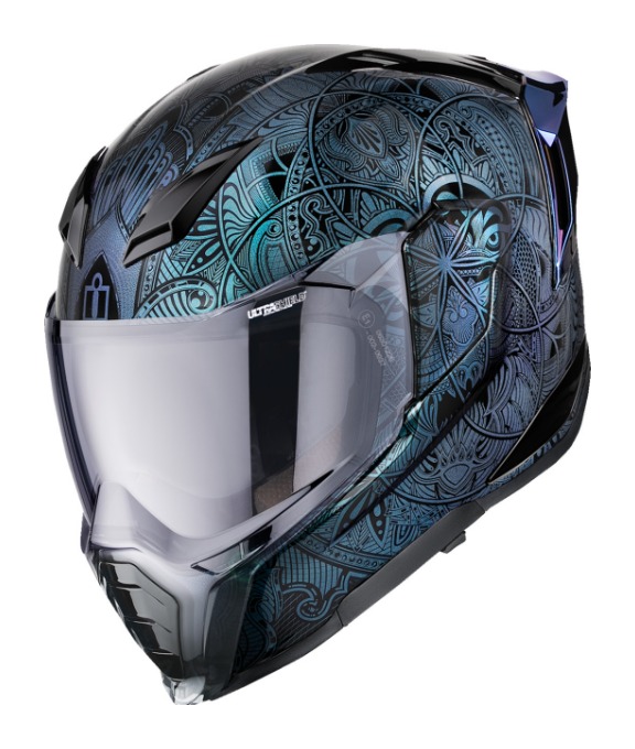 iconフルフェイス Icon Ultraflite Opal Mandala Helmet - RevZilla