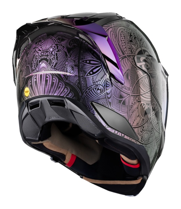 Icon Ultraflite Opal Mandala Helmet - RevZilla