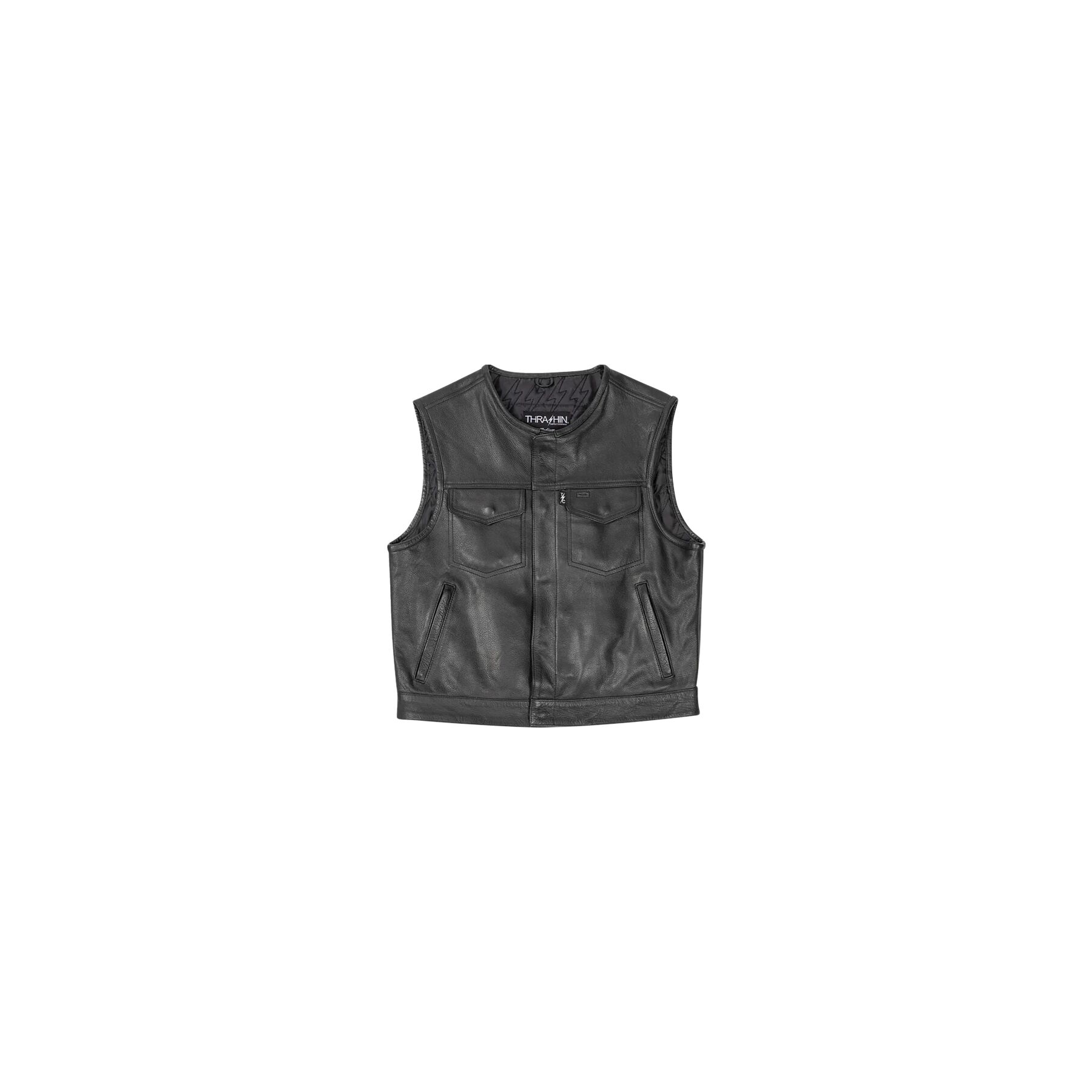 Thrashin Supply Encinal Shorty Leather Riding Vest
