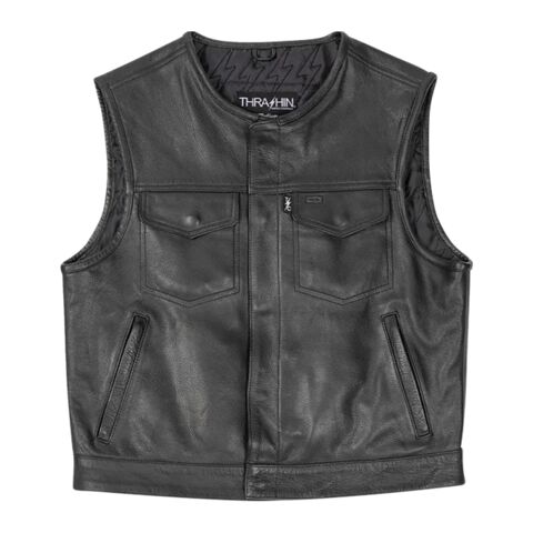 Thrashin Supply Encinal Shorty Leather Riding Vest