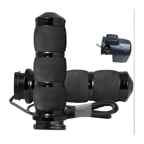 Avon Air Cushion Heated Grips For Harley Road Glide 2015-2024 Smooth / Black [Open Box]