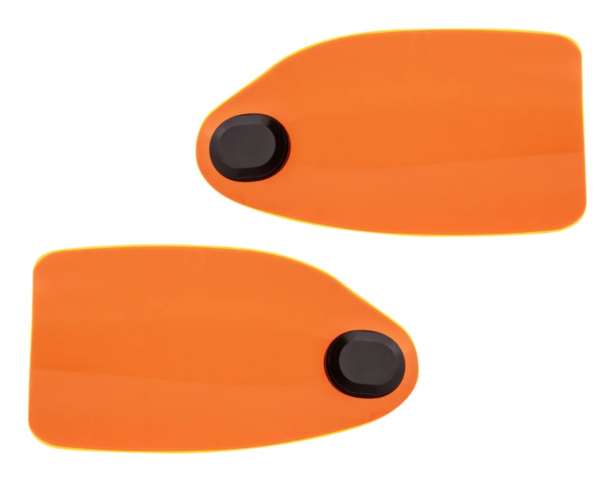 Klock Werks Ice Kolor Flare Hand Guards For Harley with Hydraulic