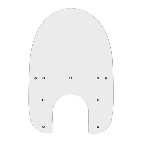 Memphis Shades OEM Replacement Windshield For Harley Springer 1993-2007 Clear / 17" Tall [Previously Installed]