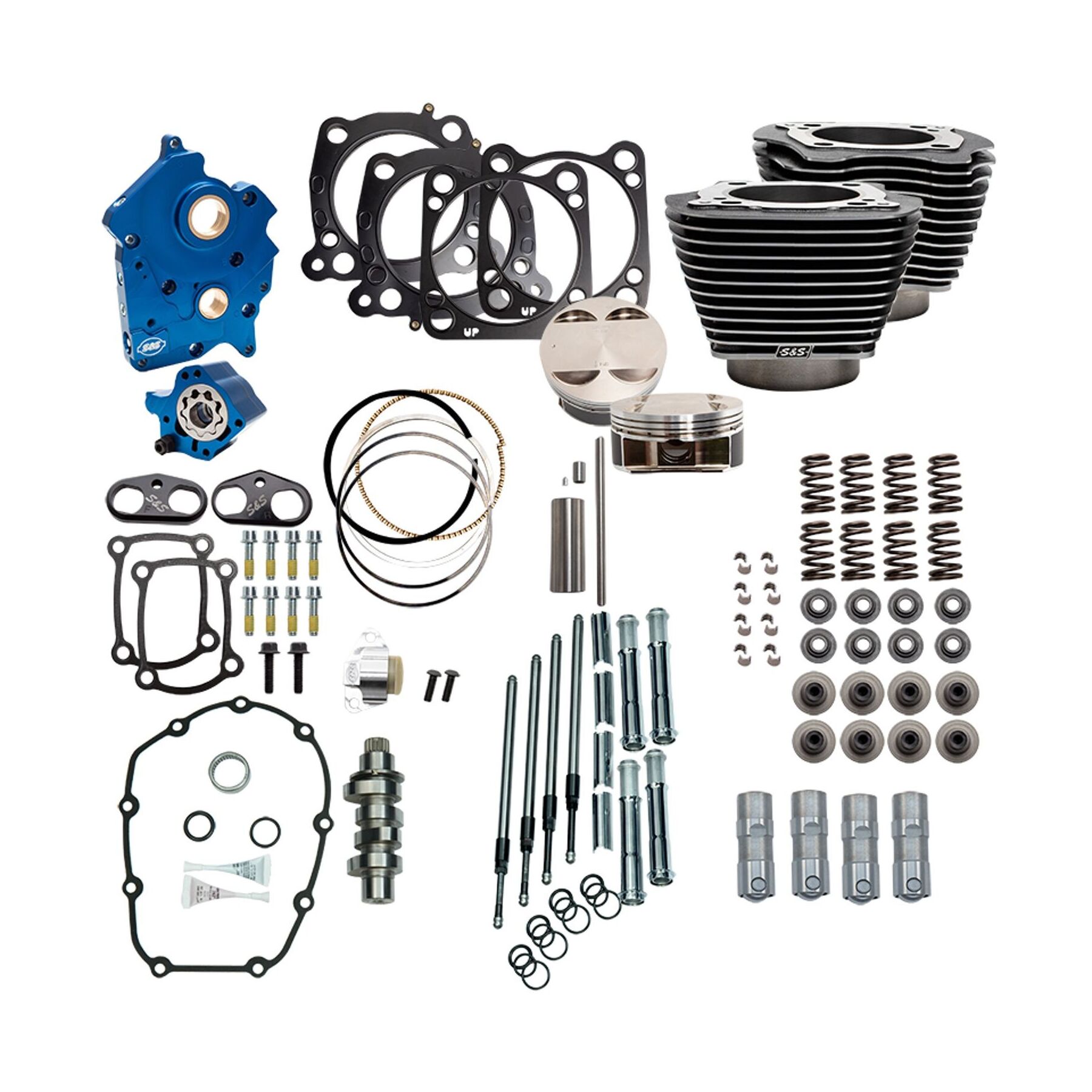 S&S Cycle Power Package For Harley Twin Cooled 114 / 117 Milwaukee Eig