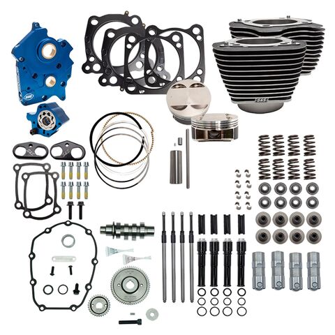 S&S Cycle Power Package For Harley Twin Water Cooled 107" Milwaukee-Eight 2017-2024