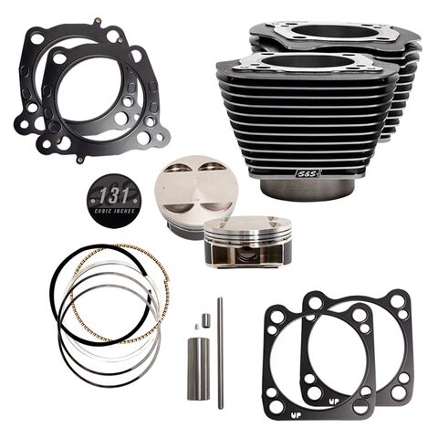 S&S Cycle 131" Big Bore Stroker Cylinder & Piston Kits For Harley Milwaukee Eight 2017-2025
