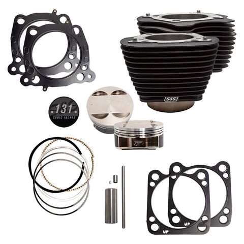 S&S Cycle 131" Big Bore Stroker Cylinder & Piston Kits For Harley Milwaukee-Eight 2017-2026