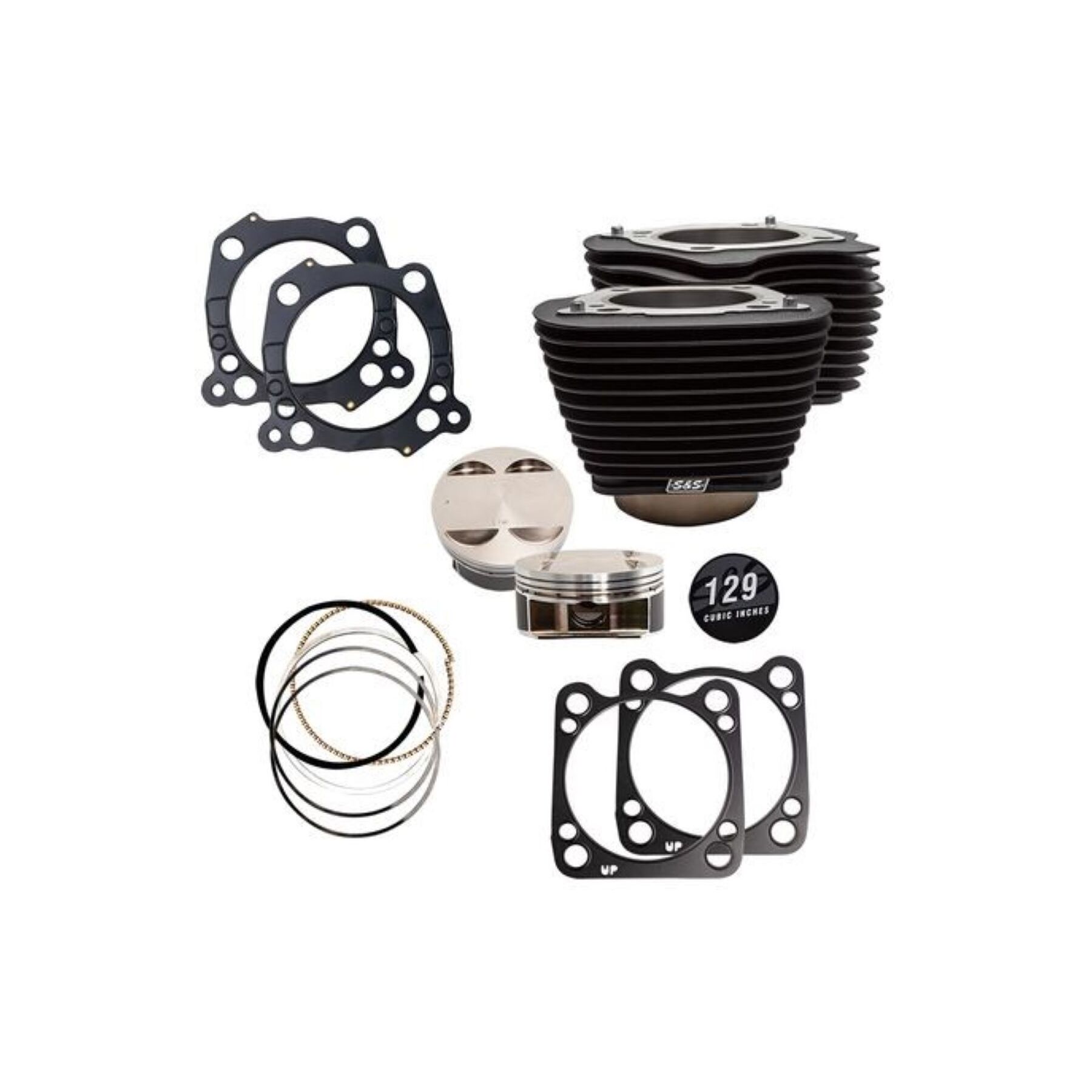 S&S Cycle 129 Big Bore Kit For Harley 107 Milwaukee Eight 2017-2026
