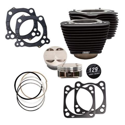 S&S Cycle 129" Big Bore Kit For Harley 107" Milwaukee Eight 2017-2025