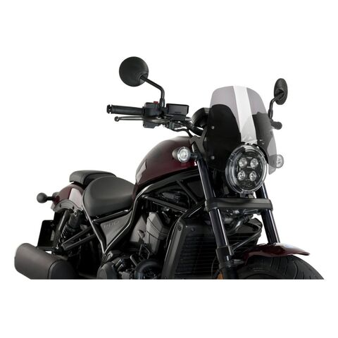 Puig Naked New Generation Windscreen Honda Rebel 1100 2021-2025 Smoke [Open Box]